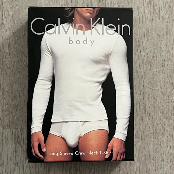Calvin Klein Other - NOS VINTAGE NEW BLACK CALVIN KLEIN BODY LONG SLEEVE SHIRT